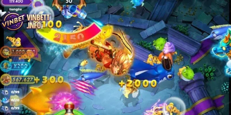 Các kỹ năng đặc biệt sẽ giúp bạn tiêu diệt nhiều cá trong một lần bắn